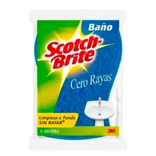 Fibra esponja azul cero rayas Scotch-Brite 3M G