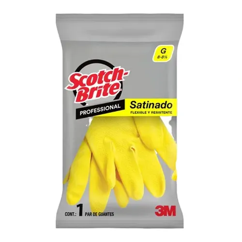 Guantes Grandes Scotch-Brite Satinados-amarillo 3M